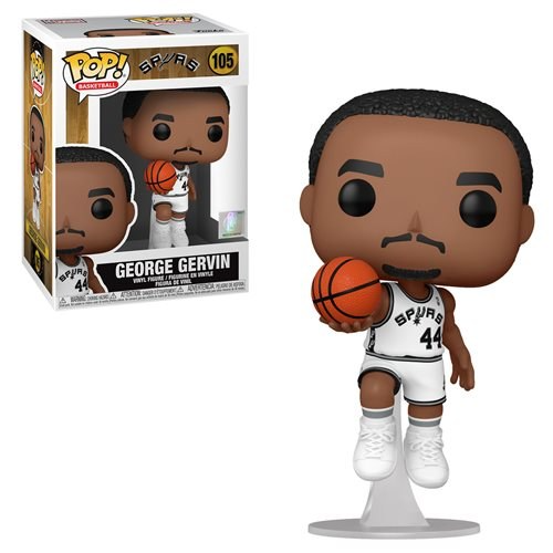 Legends #105 - George Gervin (San Antonio Spurs Home Jersey) - Funko Pop! NBA*