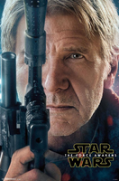 Star Wars The Force Awakens Han Solo Portrait Blaster Movie Cool Wall Art Print Poster