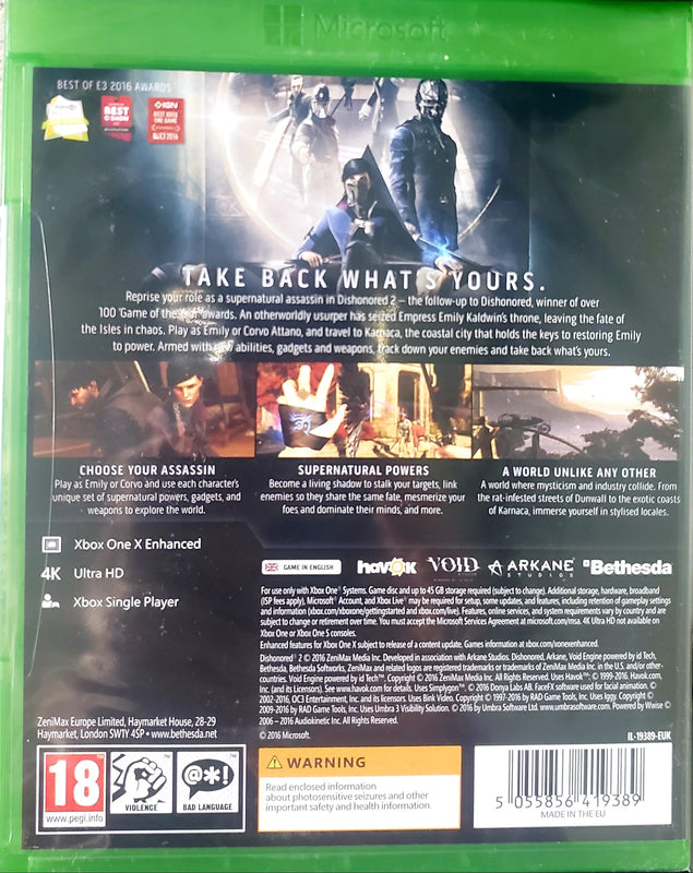 Dishonored 2 (EUR)*