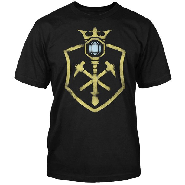 Everquest Mens T-Shirt - Distressed Landmark Shield