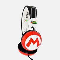 Super Mario icon Red/Black Teen stereo Headphones (EUR)