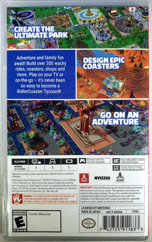 Rollercoaster Tycoon Adventures (US)