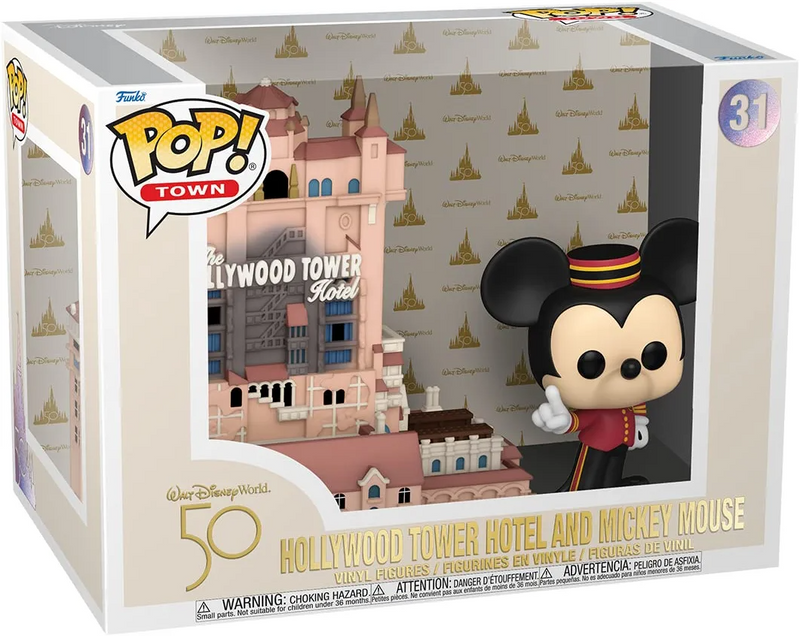 Walt Disney World 50th Anniversary #31 - Tower of Terror with Mickey - Funko Pop! Town