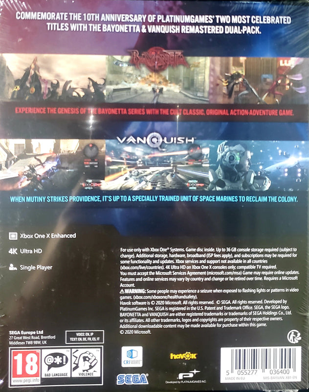 Bayonetta & Vanquish 10th Anniversary Bundle (EUR)*