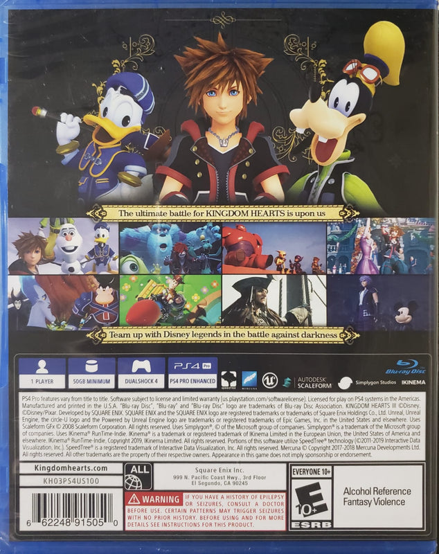 Kingdom Hearts III (US)*