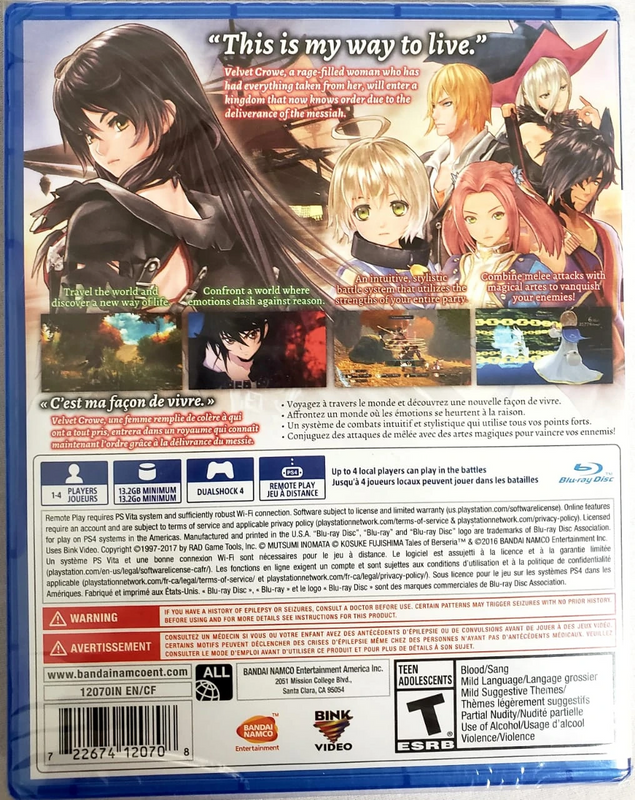 Tales of Berseria (US)