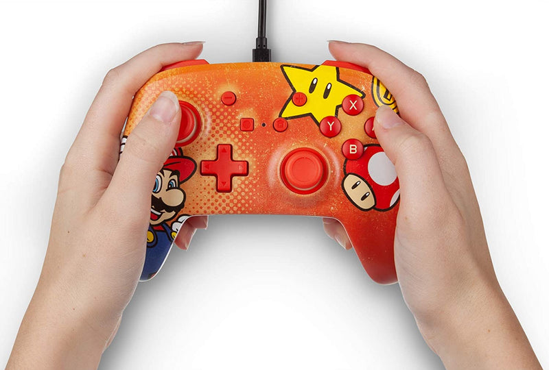 PowerA - Enhanced Wired Controller for Nintendo Switch - Mario Vintage (OPEN-BOX)