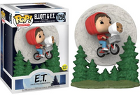 E.T. The Extra-Terrestrial #1259 - Elliot and E.T. Flying (Glow in The Dark) - Funko Pop! Movie Moments