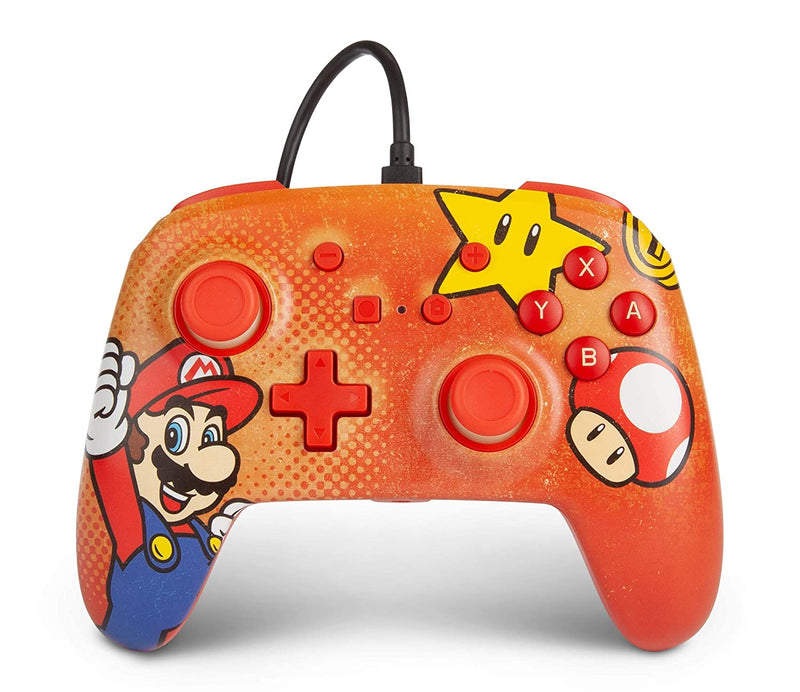PowerA - Enhanced Wired Controller for Nintendo Switch - Mario Vintage (OPEN-BOX)