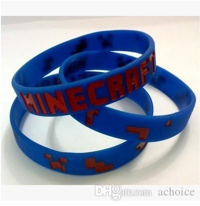MINECRAFT WRISTBAND - BLUE AND RED