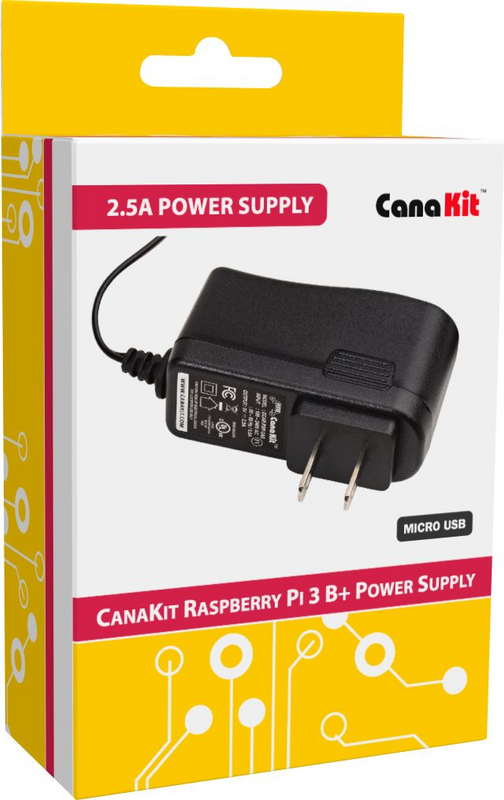 CanaKit - Power Adapter for Raspberry Pi 3 - Black UPC.