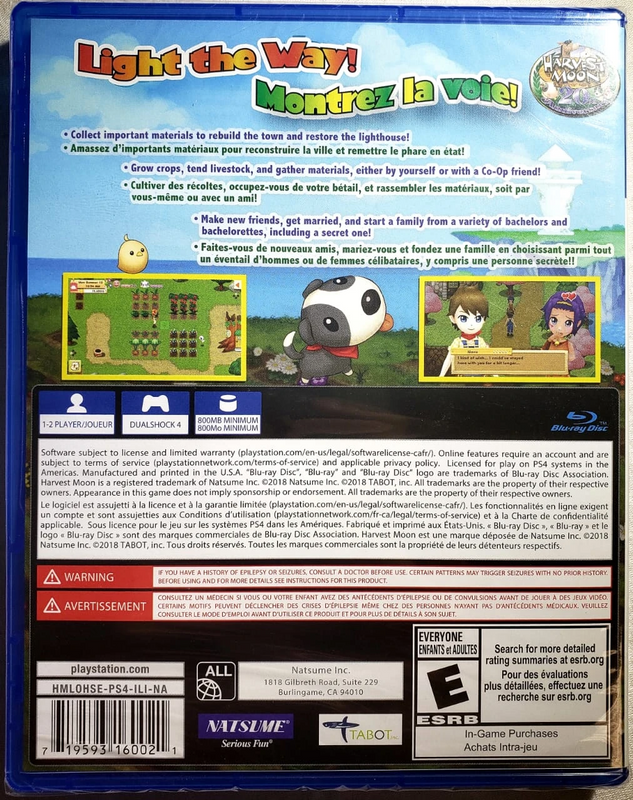 Harvest Moon Light of Hope Special Edition (US)