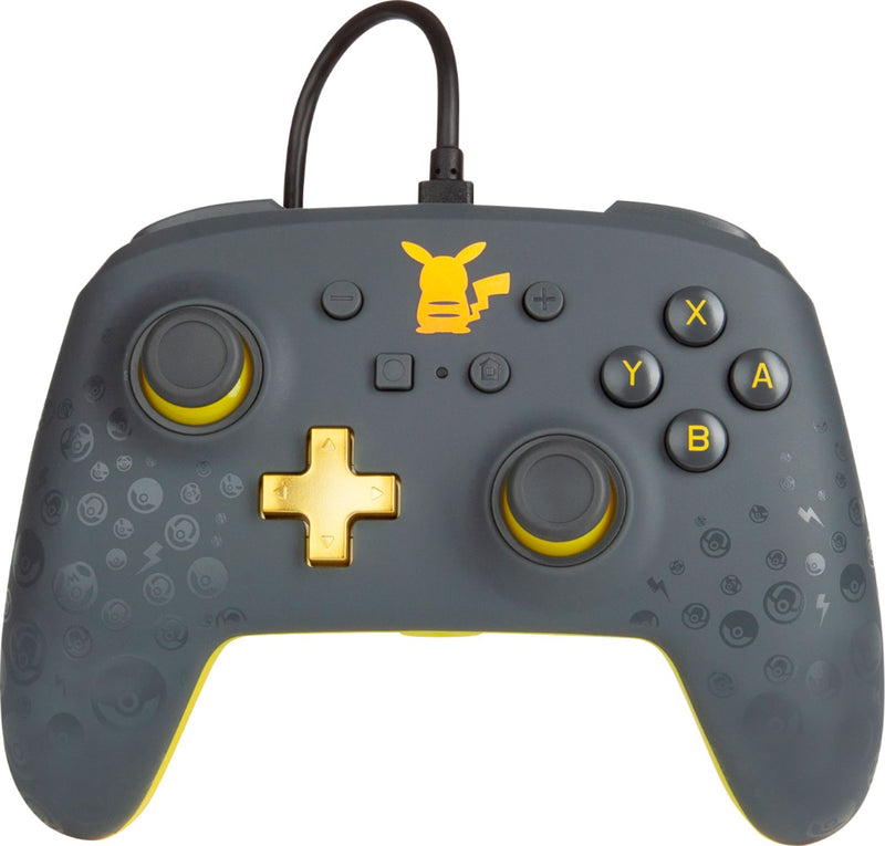 PowerA - Enhanced Wired Controller for Nintendo Switch - Pikachu Grey(USED)
